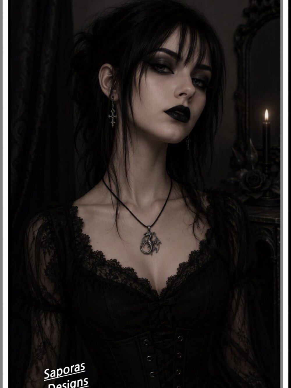 Dragon Theme Necklace Unisex Gothic Punk Rock Style